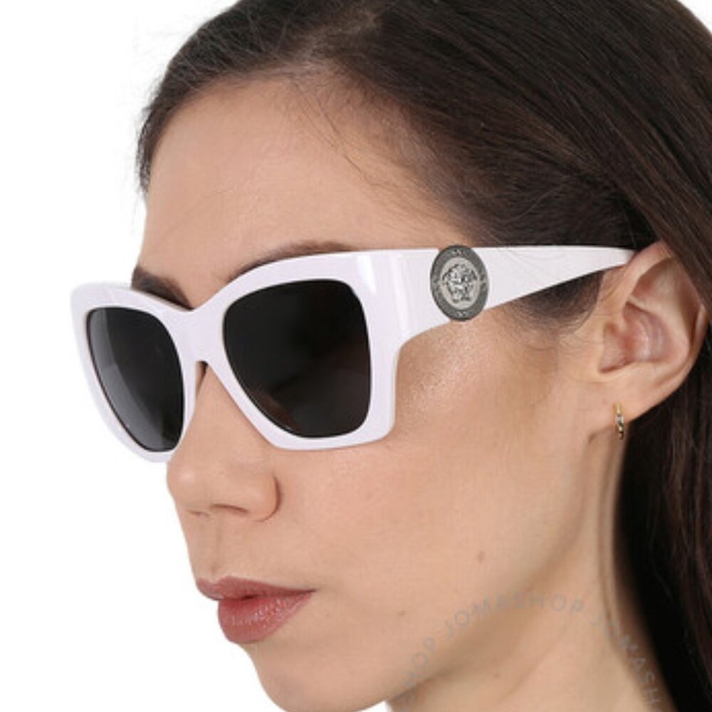 NEW VERSACE WOMEN SQUARE WHITE SUNGLASSES VE4452 314/87  MOD 4452